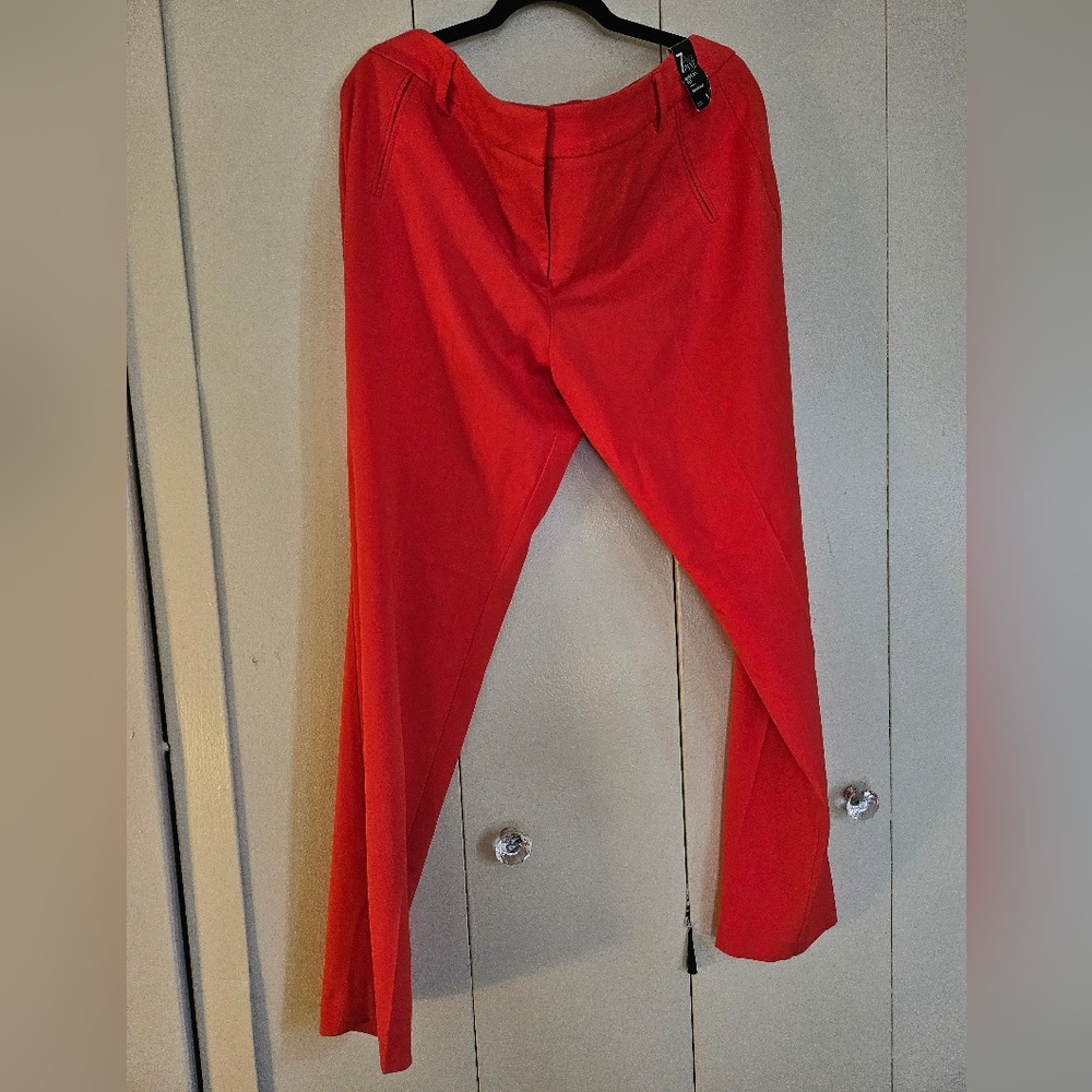 NY & Co 7th Avenue Design Studio Pants BURNT ORANGE Size 14